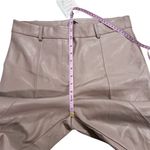 7 For All Mankind NWT Size L Vegan Faux Leather Pants Wide Leg Ankle High Rise Photo 6