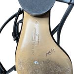 Salvatore Ferragamo  Shoes Womens Size 6 Black Leather Wedge Sandals Made‎ Italy Photo 10