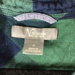 Natural Reflections Green & Blue Plaid Flannel Button-Up Shirt 100% Cotton 1X Photo 2