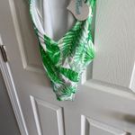 Sugar Coast One‎ Piece Swimsuit Cut Out Tropical Palm Print Green White Sz L NWT Size L Photo 5