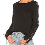 Pam & Gela Lace-Up Sweatshirt Photo 0