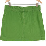 Vineyard Vines  Bright Green Corduroy Mini Skirt | Size 8 | Classic Preppy Style Photo 0
