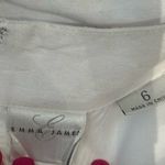 Emma James white linen tie buckle dress size 6 Photo 4