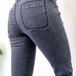 Free People Charcoal Grey High Waisted Skinny Jegging Photo 0