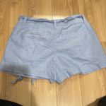 Vineyard Vines  Bow Front Tie Waist Shorts Cornflower Chambray Blue Womens 2 Photo 2