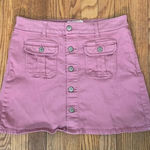 Altar'd State ‎ Button-Up Skirt with Front Pockets Pink Canyon Rose Small y2k Photo 0