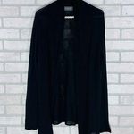 Wooden Ships Black Open Front Long Sleeve Cardigan Size M/L Photo 0
