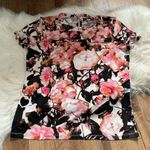 Karl Lagerfeld  | Pink Floral Short Sleeve Top Photo 0