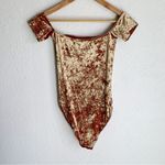 Urban Outfitters UO Out From Under Everly Crushed Velvet Off-The-Shoulder Bodysuit Medium Photo 2