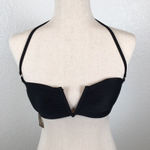 Cape Juby NWT  super strappy black bikini top M Photo 0