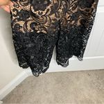 Dress the Population  black‎ lace crop wide leg jumpsuit size small Photo 9