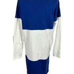 Bobo Choses Nautical Anchor Bi Color Striped Colorblock Knitted Sweater Dress Blue Photo 6