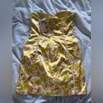Oh Polly NWT:  Floral Yellow strapless dress Photo 5
