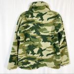 J.Crew Vintage Sherpa Fleece Pullover Jacket Camo Camouflage Olive Army Green Photo 9