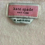 Kate Spade  crewneck “cheers”velvet baby pink long sleeves Medium Photo 5