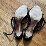 Ted Baker WFD Lillys Womens Suede Open Toe Slingback Sandals Leather heels kitten 3” whimsy minimalist Designer Luxury cushion footbed Photo 9