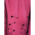 Nicole Miller Collection Vintage 1990s Pink Black Mesh Sequin Slip Dress Size 0 Photo 7