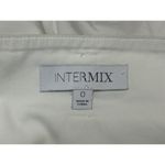 Intermix  Womens White Pleated High Waisted Belted Wide Leg Mini Shorts Size 0 Photo 3
