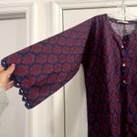 Khaadi pakistani long top size 12 purple blue Photo 1
