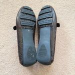 Vaneli Brown Snakeskin Embossed Leather Moccasin Driving Loafers Buckle Size 9 Photo 5