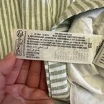 Abercrombie & Fitch  Linen Stripe Sundress Romper Sage Green Small Photo 7