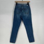 Boyish Billy Greed Womens 25 Blue Denim Cotton High Rise Medium Wash Button Fly Photo 4