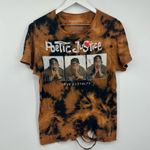 Chemistry Tupac Poetic Justice Custom Bleach Splatter Short Sleeve Shirt Size Medium Photo 1