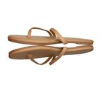 Tkees Sarit Sandal Pout Tan Leather Slip On Strap Brown Beach Flats Nice Size 6 Photo 3