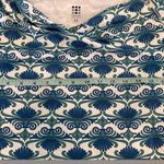 Title Nine majestic cowl neck dress blue green pattern size medium Photo 5