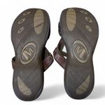 Merrell  Glade Slide Sandals Womens Size 9 Cognac Brown Leather Slip On Open Toe Photo 3