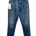 SLVRLAKE NWT Beatnik Jeans High Rise Slim Straight Distressed Size 27 Blue Photo 1