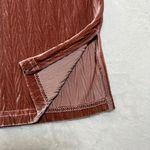 POL  Crewneck Oversized Drop Shoulder Velvet Top Size Medium Lagenlook Bohemian Photo 4