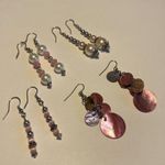 Lot Of 4 Costume Earrings Pierced Beaded Dangle Photo 7