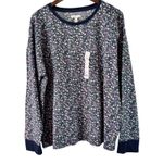 LC Lauren Conrad Lauren Conrad Floral Print Sleep Soft Top Comfy Long‎ Sleeve Crew Neck XXL Photo 0