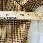 Amanda Smith VTG  Wool Check Plaid Blazer Shoulder Pads Preppy Clueless Jacket 16 Photo 4