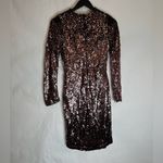 Charlotte Russe NWT  Sequin Bodycon Dress Medium Rose Silver Ombré Y2K Sparkle Photo 2