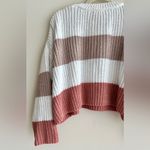 moon & madison Striped Chunky Cropped Knit Sweater Photo 14