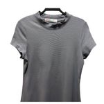 Free People Beach Womens Gray Short Sleeve Mock Neck Dress Size L Photo 2