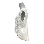 Heart soul  Cream Lace high and low Blouse Sheer Sz XL. Flare back armless. Photo 1