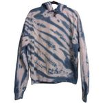 Good American Hoodie Sweatshirt Blue White Tie Dye Long Sleeve USA 2 (M) New Photo 0
