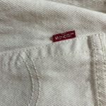 Levi's Womens New Levi’s 501 Original Raw Hem Distressed White Cotton High Rise Straigh Photo 5