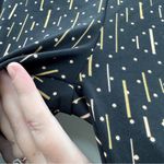 S2 Sportswear Black, Gold & Silver Polka Dot Printed High Rise Capri Leggings 1X Black Photo 2