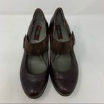 Born 6.5 Brown Leather Mary Jane Heel Pump W61241 Photo 1