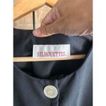 Silhouettes Womens Dress Plus Size Black Maxi Linen Mumu Bohemian Curvy Photo 5