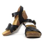 NWOB Comfortiva Erena Wedge Sandal Size 9.5 Black Photo 0