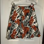 The Limited  Brown-Orange/Grey/Cream Floral Aline Skirt XS Photo 6