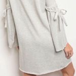 Oatmeal Sweater Dress Ties at the Elbow Sweatshirt Dress Photo 3