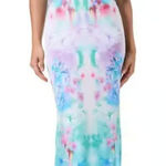 AFRM‎ Alyson Mesh Panel Maxi Dress Size Medium Photo 0