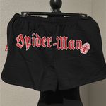 Marvel NWT Black Spider-Man Women's Shorts Photo 2