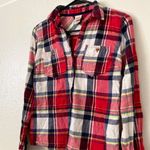 Mossimo Supply Co Red & White Collared Flannel Photo 4